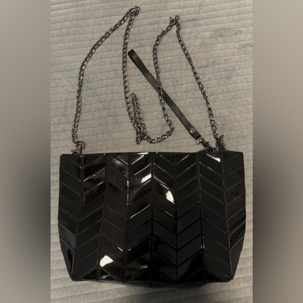 Black Patrizia Luca Purse Chain Strap and Wristlet